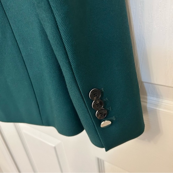 Boss Juicylara One-Button Virgin Wool Blazer in Open Green Size 0 - Picture 14 of 14